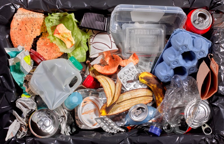 gettyimages-1138822598-1733145270 Rubbish in bin unsorted - stock photo