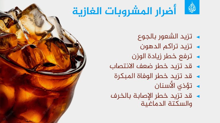 أضرار المشروبات الغازية