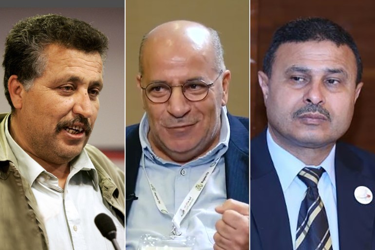d8bad9815-1738917711 صورة تجميعية لكل من: حسن خريشة نائي رئيس المجلس التشريعي الفلسطيني علي هويددي مدير هيئة الدفاع عن اللاجئين عدنان أبو شقرة عضو المكتب التنسيقي لفلسطيني أوروبا