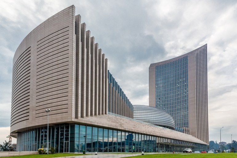 gettyimages-180957062-1707951643 The New African Union Commission headquarters building in Addis Ababa, Ethiopia