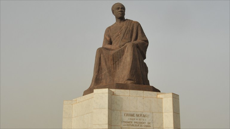 05020bb6-e29a-46b7-adeb-18273512f3e9 تمثال الزعيم الغاني كوامي نكروما أحد زعماء التحرر الأفريقي باماكو