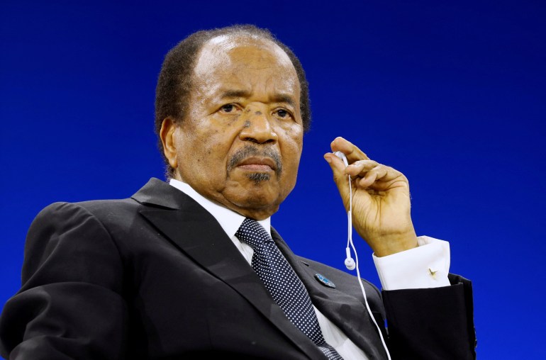 656-1720607945 FILE PHOTO: Cameroon President Paul Biya attends the Paris Peace Forum, France, November 12, 2019. REUTERS/Charles Platiau/File Photo