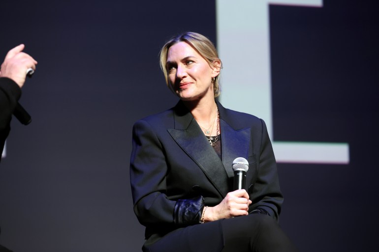 gettyimages-2185305128-1740744847 LOS ANGELES, CALIFORNIA - NOVEMBER 17: Kate Winslet seen at "Lee" Special Screening at Private Residence on November 17, 2024 in Los Angeles, California. (Photo by Stewart Cook/Roadside Attractions via Getty Images)
