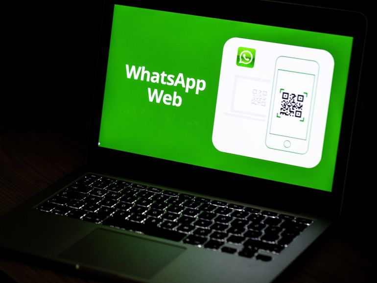 593a8901-bb6f-4f9d-aa84-4a93d9876ef4 WhatsApp and Google Drive Applications- - ANKARA, TURKEY - AUGUST 28 : A laptop displays the logo of WhatsApp Web in Ankara, Turkey on August 28, 2018.