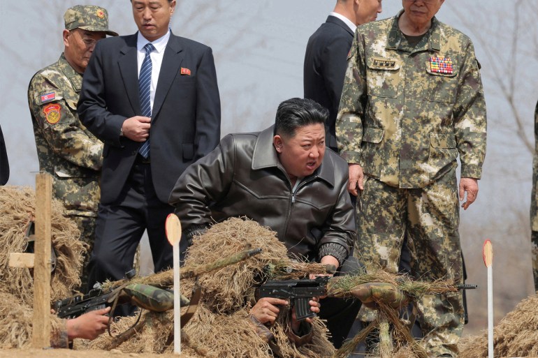 60000000-1743837730 North Korean leader Kim Jong Un visits a military training base, in North Korea, in this handout picture released on April 5, 2025, by the Korean Central News Agency. KCNA via REUTERS ATTENTION EDITORS - THIS IMAGE WAS PROVIDED BY A THIRD PARTY. REUTERS IS UNABLE TO INDEPENDENTLY VERIFY THIS IMAGE. NO THIRD PARTY SALES. SOUTH KOREA OUT. NO COMMERCIAL OR EDITORIAL SALES IN SOUTH KOREA.