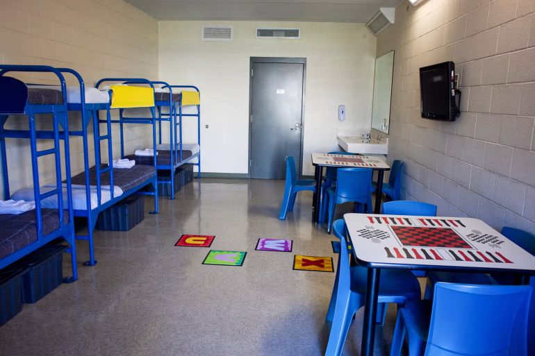 76d8b9d984d8ba-1745576803 KARNES CITY, TX - JULY 31: The Karnes County Residential Center is viewed on July 31, 2014 in Karnes City, Texas. The civil facility is being used by U.S. Immigration and Customs Enforcement (ICE) to accomodate the increase of adults with children who have been apprehended illegally crossing the Southwest border. (Photo by Drew Anthony Smith/Getty Images)