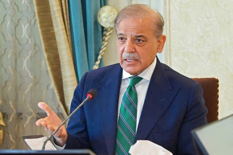 afp_68126f6fa8e5-1746038639 In this handout photograph taken and released by Pakistan's Prime Minister Office on April 24, 2025, Pakistan's Prime Minister Shehbaz Sharif chairs a high level security meeting with the chiefs of the Pakistan forces and other government officials at the Prime Minister House in Islamabad.