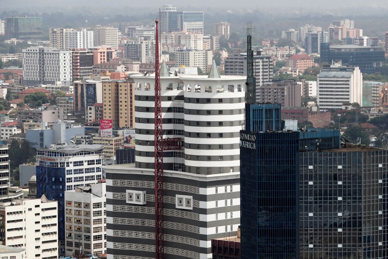 d983d98ad986d98ad8a7d8a7-d8b5d988d8b1d8a9-1724078492-1 A general view shows the Nation Centre and Lonrho Africa building in central business district in downtown Nairobi, Kenya February 18, 2022. REUTERS/Thomas Mukoya
