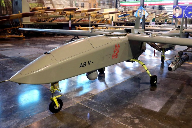 drooone-1712950402 Iranian drones are inducted into Iran's Army, in Tehran, Iran, January 22, 2024. Iranian Army/WANA (West Asia News Agency)/Handout via REUTERS ATTENTION EDITORS - THIS IMAGE HAS BEEN SUPPLIED BY A THIRD PARTY.