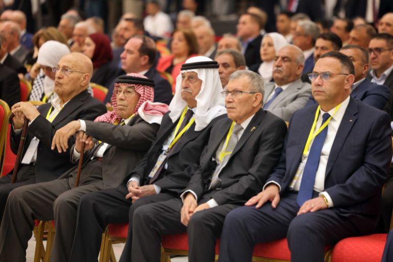 gettyimages-2210984587-1745416484 RAMALLAH, WEST BANK - APRIL 23: (----EDITORIAL USE ONLY - MANDATORY CREDIT - 'PALESTINIAN PRESIDENCY / HANDOUT' - NO MARKETING NO ADVERTISING CAMPAIGNS - DISTRIBUTED AS A SERVICE TO CLIENTS----) Palestinian President Mahmoud Abbas attends the meeting of the Central Council of the Palestine Liberation Organisation (PLO) in Ramallah, West Bank on April 23, 2025. A number of PLO officials also attended the meeting. (Photo by Palestinian Presidency / Handout/Anadolu via Getty Images)