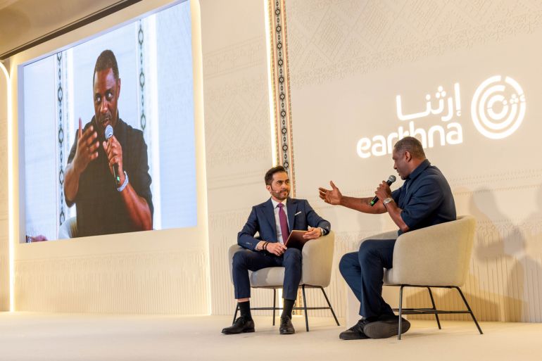 "الممثل إدريس إلبا يتحدث عن إلهام الجيل القادم من رواد التغيير البيئي في قمة إرثنا التي تنظمها مؤسسة قطر"