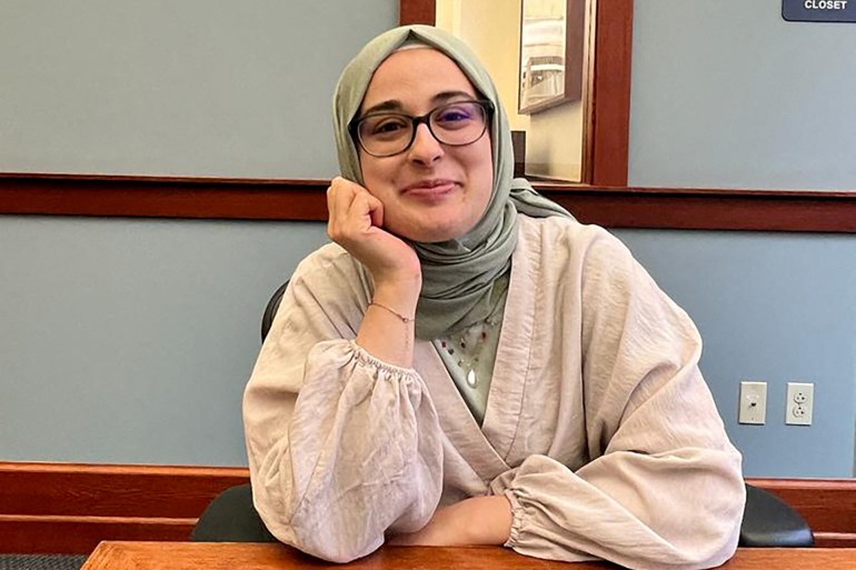 reeetty-1744720976 FILE PHOTO: Rumeysa Ozturk, a Turkish doctoral student at Tufts University in Somerville, Massachusetts, poses in an undated photograph provided by her family and obtained by Reuters on March 29, 2025. Courtesy of the Ozturk family/Handout via REUTERS NO RESALES. NO ARCHIVES. THIS IMAGE HAS BEEN SUPPLIED BY A THIRD PARTY/File Photo