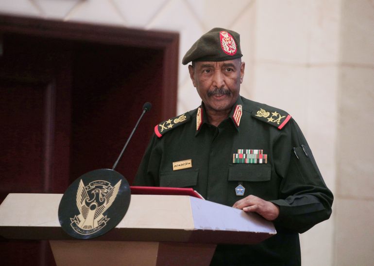 ap_681283e4b3bb0-1746043876-1 FILE - Sudan's Army chief Gen. Abdel-Fattah Burhan speaks in Khartoum, Sudan, on Dec. 5, 2022. Sudan has been torn by war for a year now, torn by fighting between the military and the notorious paramilitary Rapid Support Forces. (AP Photo/Marwan Ali, File)