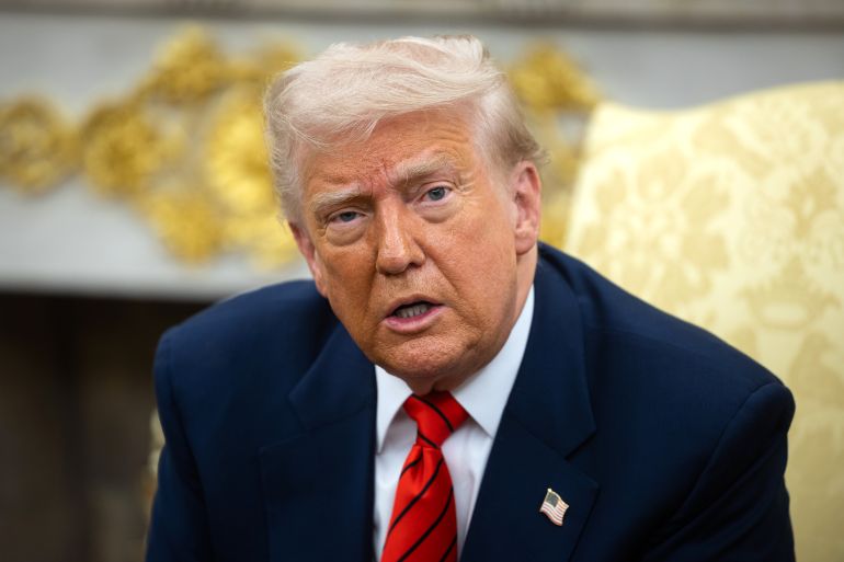 epa_681a629647ae-1746559638 epa12078291 US President Donald Trump attends a meeting with the Canadian prime minister in the Oval Office at the White House in Washington, DC, USA, 06 May 2025. EPA-EFE/FRANCIS CHUNG / POOL