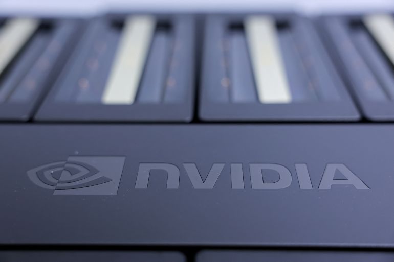 An Nvidia Blackwell GPU is displayed at COMPUTEX in Taipei, Taiwan June 4, 2024. REUTERS/Ann Wang