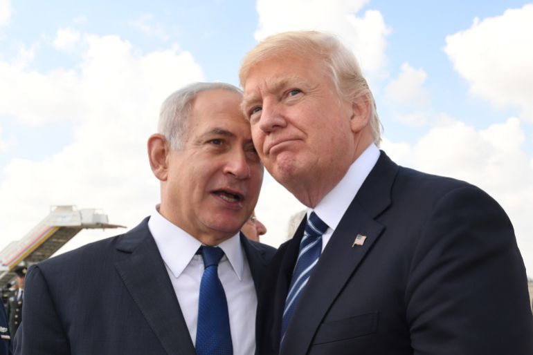 getty_68308af227-1748011762 JERUSALEM, ISRAEL - MAY 23: (ISRAEL OUT) In this handout photo provided by the Israel Government Press Office (GPO), Israeli Prime Minister Benjamin Netanyahu speaks with US President Donald Trump prior to the President's departure from Ben Gurion International Airport in Tel Aviv on May 23, 2017 in Jerusalem, Israel. Trump arrived for a 28-hour visit to Israel and the Palestinian Authority areas on his first foreign trip since taking office in January. (Photo by Kobi Gideon/GPO via Getty Images)