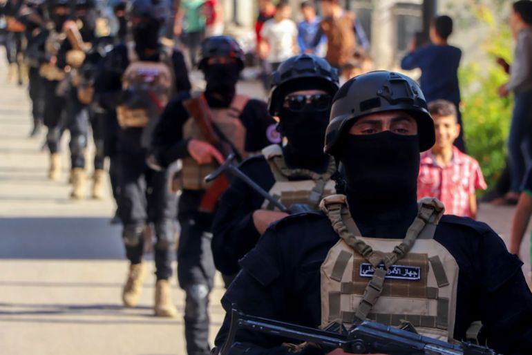 gqa6wttwwaa5idc-1746269656 عرض عسكري لجهاز الأمن الداخلي في منطقة حارم وقرى وبلدات جبل السماق في ريف إدلب الوكالة العربية السورية للأنباء - سانا