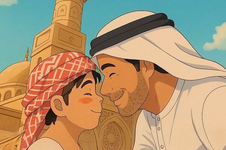 002-1743605684 نماذج من تحويل صور العيد إلى أنمي بأسلوب "غيبلي"