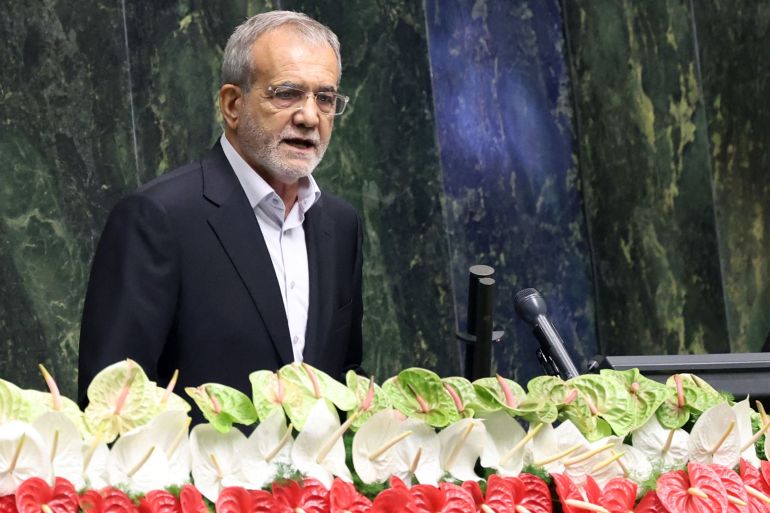 الرئيس الإيراني مسعود بزشكيان