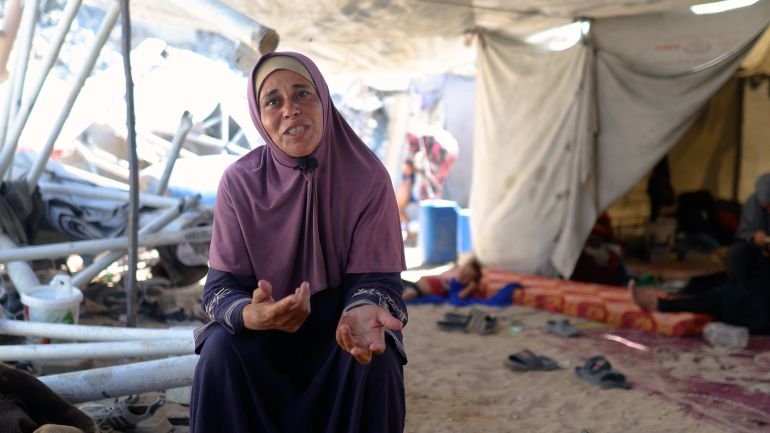 al-abraj-4l004-1758090812 نزوح وإبادة.. مأساة نادية صبري في غزة بين الدمار وفقدان الأمان