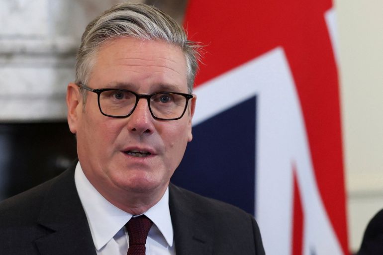 ap_68c1cf1961085-1757531929 British Prime Minister Keir Starmer addresses a cabinet meeting, at 10 Downing Street, in London, Tuesday Sept. 9, 2025. (Toby Melville/Pool Photo via AP)