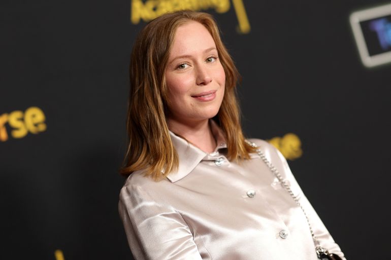 US actress Hannah Einbinder from "Hacks" attends the TV Academy's Inaugural Televerse Festival at JW Marriott LA Live on August 16, 2025 in Los Angeles, California. (Photo by VALERIE MACON / AFP)