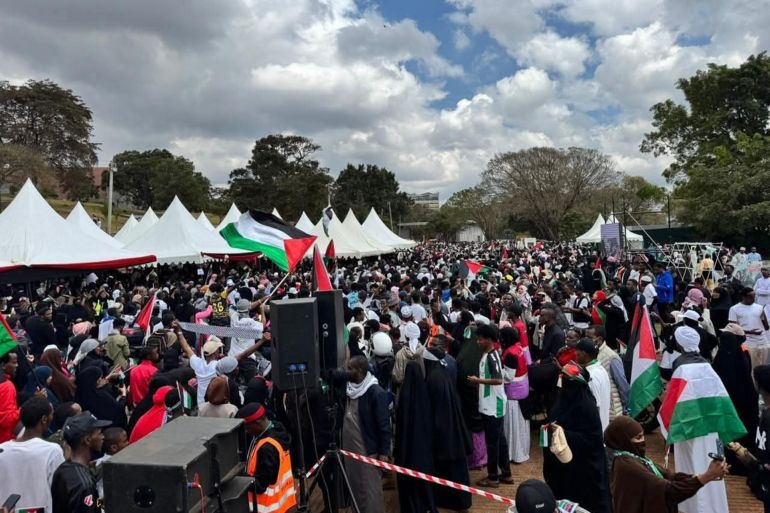 مظاهرة في نيروبي تأييدا لغزة