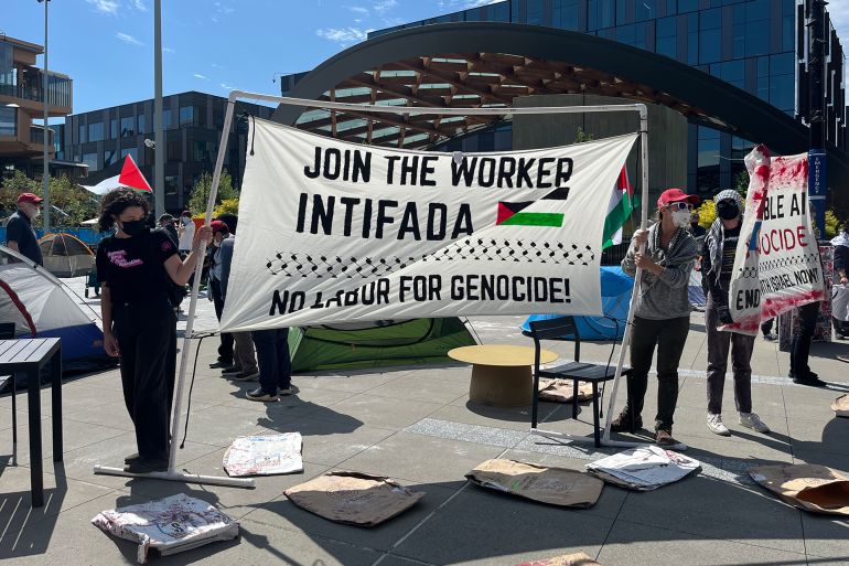 dght76-1755672677 مظاهرة لا ازور للفصل العنصري من قبل موظفي "مايكروسوفت"