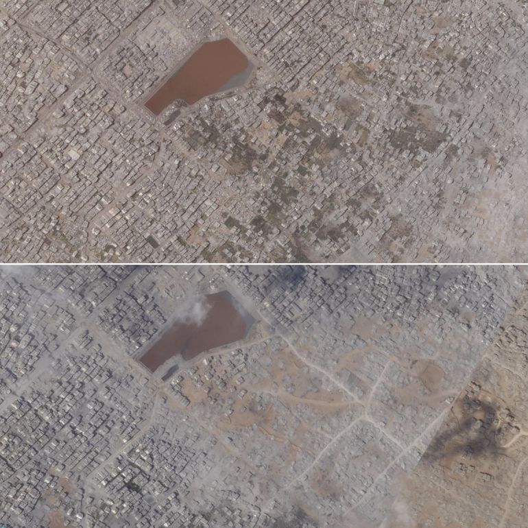 photo-output-1758699860 (آثار عمليات النسف والهدم بمنطقة جباليا البلد وأطراف حي الشيخ رضوان شمال غرب غزة / المصدر: بلانيت)