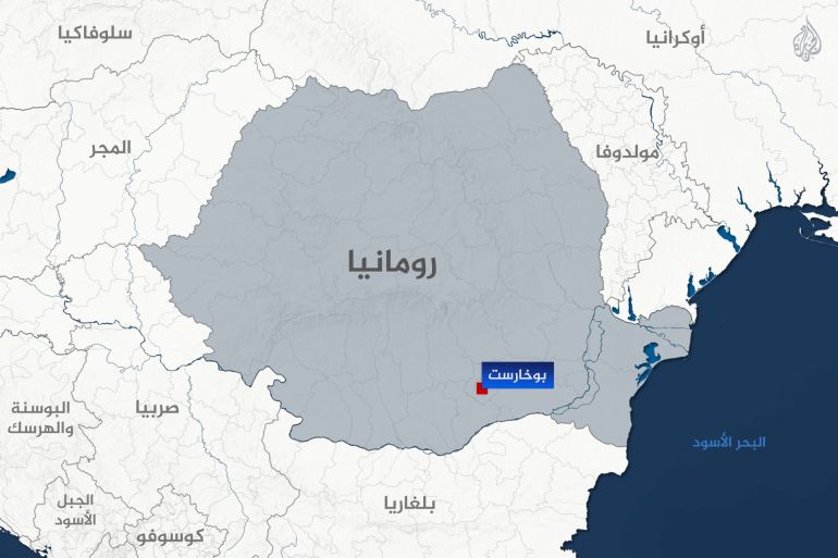 تصميم خاص خريطة رومانيا