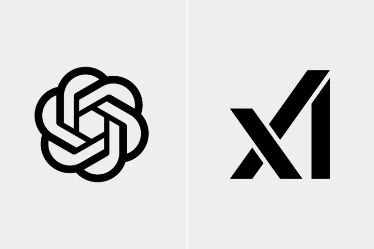 كومبو تجمع شعار "أوبن إيه آي" مع "إكس إيه آي"