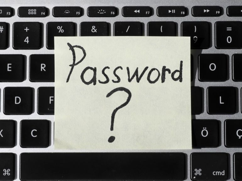 Social Media- - ANKARA, TURKEY - OCTOBER 26: A password sign is seen on a keyboard in Ankara, Turkey on October 26, 2017.