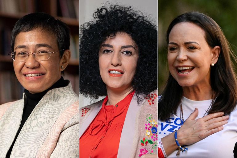 Maria Corina Machado - Narges Mohammadi - Maria Ressa