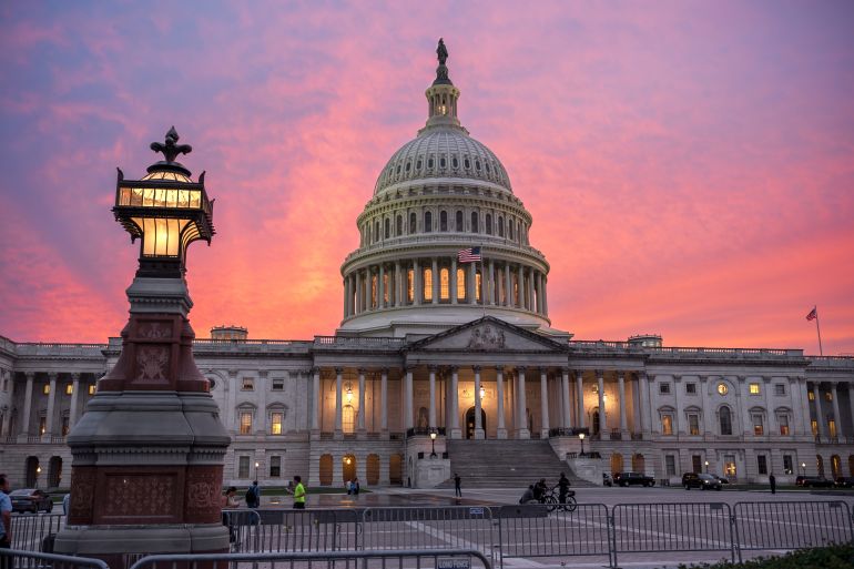 ap_68dc782f13f55-1759279151-1 The Capitol is seen at dusk as Democrats and Republicans in Congress are angrily blaming each other and refusing to budge from their positions on funding the government, in Washington, Tuesday, Sept. 30, 2025. (AP Photo/J. Scott Applewhite)