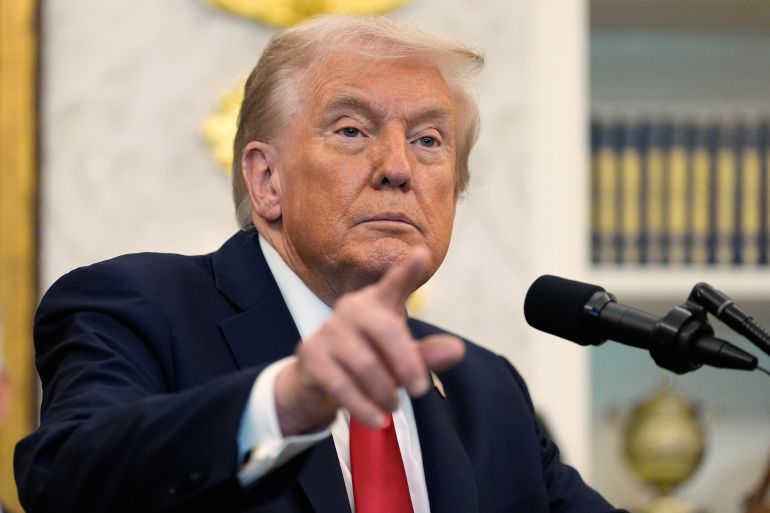 ap_68f2324c0ba8b-1760703052-1 President Donald Trump speaks in the Oval Office of the White House, Thursday, Oct. 16, 2025, in Washington. (AP Photo/Alex Brandon)