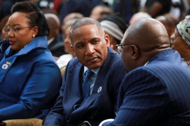 botswana-1756136156 Botswana's President Duma Gideon Boko attends the inauguration of Namibia's first female President, Netumbo Nandi-Ndaitwah at the State House in Windhoek, Namibia, March 21, 2025. REUTERS