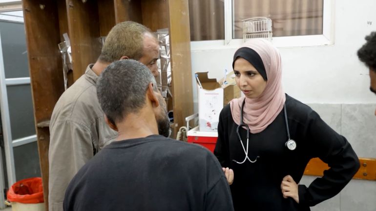 حنين الداية، طبيبة فلسطينية في مستشفى الشفاء شمال غزة
