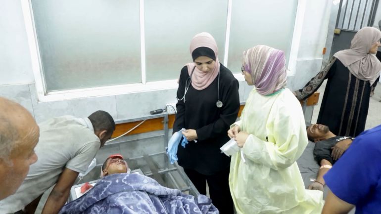 حنين الداية، طبيبة فلسطينية في مستشفى الشفاء شمال غزة