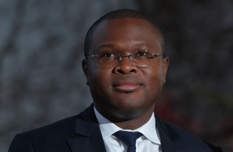 BERLIN, GERMANY - NOVEMBER 19: Romuald Wadagni, Minister of Economy and Finance of Benin, arrives for the Compact with Africa summit at the Chancellery on November 19, 2019 in Berlin, Germany. The summit, hosted by the German government, brings together leaders from 12 African nations and seeks to further the groundwork for increased private investment in those countries. (Photo by Sean Gallup/Getty Images)