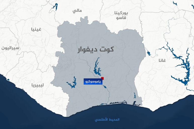 خريطة كوت ديفوار