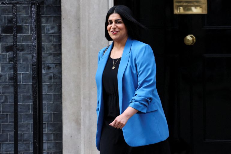 reuters_68c15237-1757499959 FILE PHOTO: MP Shabana Mahmood who has been appointed to the role of Home Secretary leaves 10 Downing Street, during a reshuffle by the British government following the resignation of Deputy Prime Minister Angela Rayner in London, Britain, September 5, 2025. REUTERS/Jack Taylor/File Photo