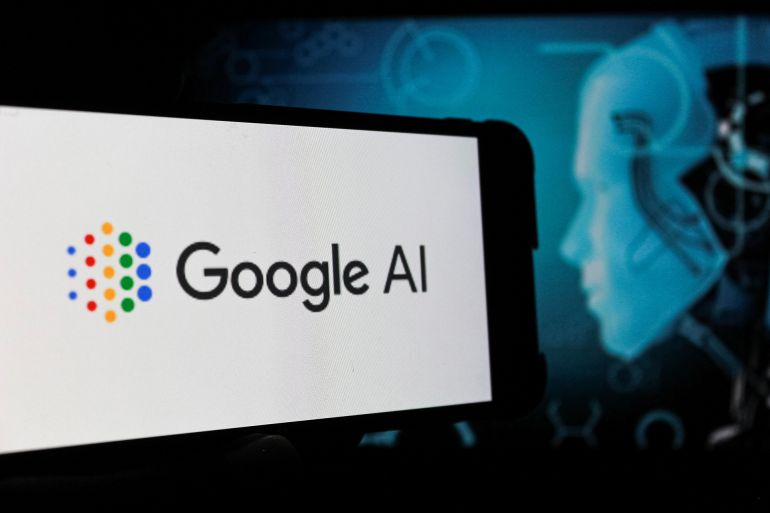 Bandung, Indonesia - Desember 1, 2024: In this photo illustration, Google Gemini AI logo is displayed on a smartphone with a Gemini AI in the background.; Shutterstock ID 2553325935; purchase_order: aj; job: ; client: ; other: