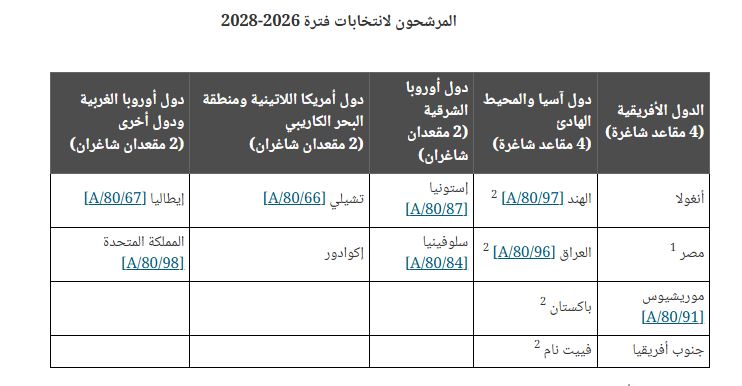 4 دول أفريقية قدمت ترشحها لانتخابات مجلس حقوق الإنسان (الأمم المتحدة)