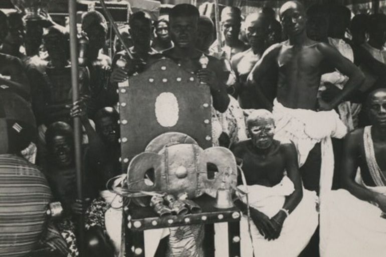 456tyr-1762503239 كرسي العرش لقبيلة الاشانتي Asante Golden Stool (الأرشيف الوطني في المملكة المتحدة)