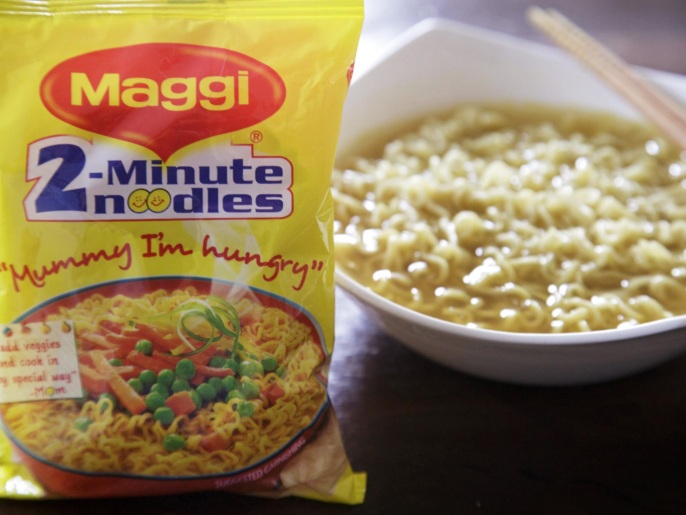 6478435b-4ed3-4a19-b2c7-fe42f12b3105 A packet and a cooked bowl of Maggi 2-Minute Noodles, manufactured by Nestle India Ltd., are arranged for a photograph in New Delhi, India, on Monday, June 15, 2015. Nestle SA said the U.S. Food and Drug Administration is testing samples of imported Maggi noodles after the worlds largest food company halted sales in India when regulators said they contained unhealthy levels of lead.