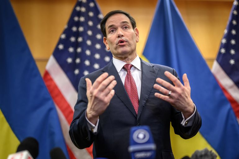 afp_6926fc9c7aba-1764162716 US Secretary of State Marco Rubio holds a press conference following a closed-door talks on a US plan to end the war in Ukraine at the US Mission in Geneva, on November 23, 2025.