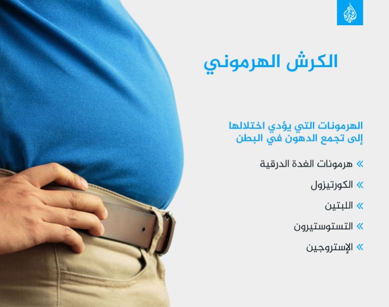 الكرش الهرموني كرش دهون البطن هرمونات الكرش الهرموني الهرمونات التي يؤدي اختلالها إلى تجمع الدهون في البطن هرمونات الغدة الدرقية الكورتيزول اللبتين التستوستيرون الإستروجين