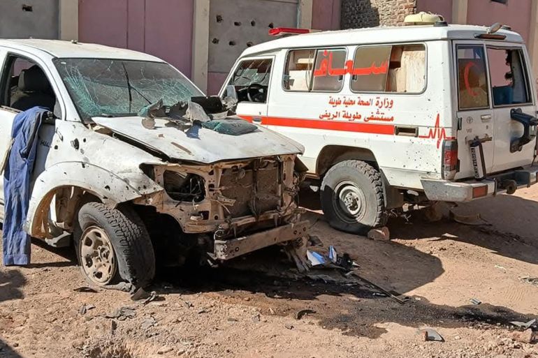 d8b5d8abd8a8d984d8ba67-1758202430 اثار الدمار التي لحقت بالمستشفي السعودي اخر مستشفيات مدينة الفاشر حساب وزارة الصحة بشمال. دارفور - فيسبوك