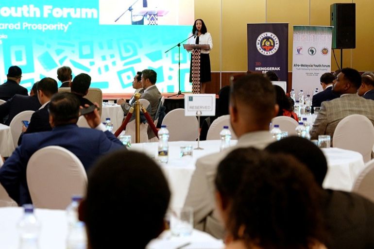 جانب من فعاليات ندوة شبابية أفريقية ماليزية بأديس أبابا