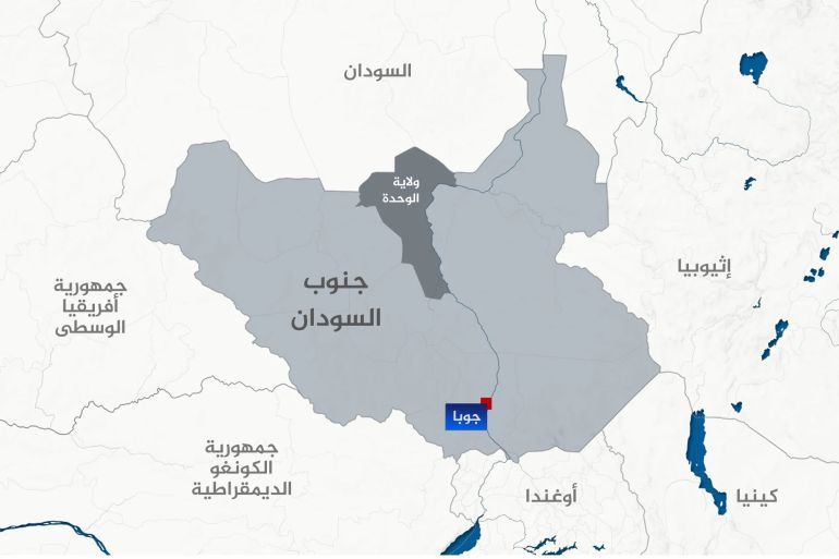 d9a3d9a2d9a3d9a2-1757234794 خريطة جنوب السودان (الجزيرة)